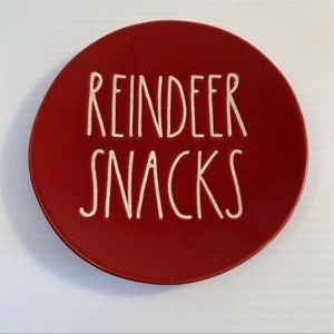 Rae Dunn Reindeer Snacks Plate